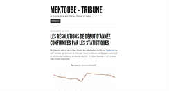 Desktop Screenshot of mektoube-tribune.fr