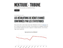 Tablet Screenshot of mektoube-tribune.fr